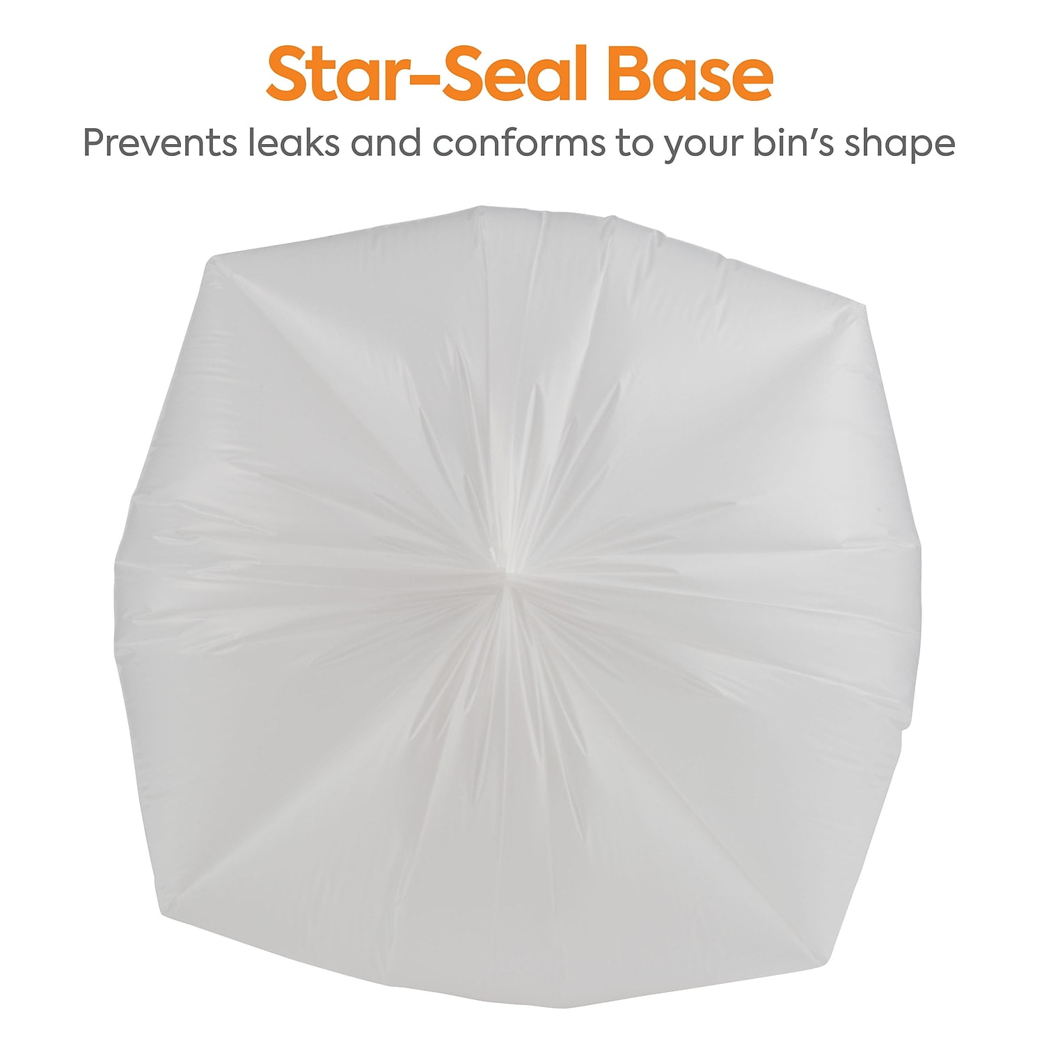 Staples Coastwide Professional 30-33 Gallon Trash Bag 33" x 39" Low Density 0.74 mil White 150
