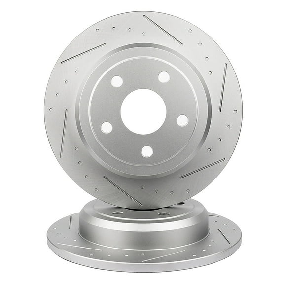 SCITOO 53061 Rear Brake Rotors Fit For 2011-2019 For Dodge Durango 2011-2018 For Jeep Grand Cherokee