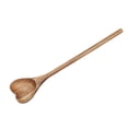 thumbnail image 2 of Cuchara de madera en forma de corazón, cuchara de mango largo para remover café • Cuchara de madera maciza para cocinar • Utensilio de cocina resistente al calor para freír sopas, 2 of 6