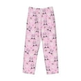 thumbnail image 4 of Goofa Rabbit Face Printed Soft Pajama Pants for Men, Wide Leg Comfy Casual Lounge Yoga Pants-Small, 4 of 9