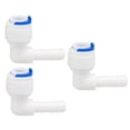 thumbnail image 1 of Conectores de tubo de purificador de agua de conexión rápida de 3/8 pulgadas OD para sistema de ósmosis inversa 3 piezas, 1 of 7