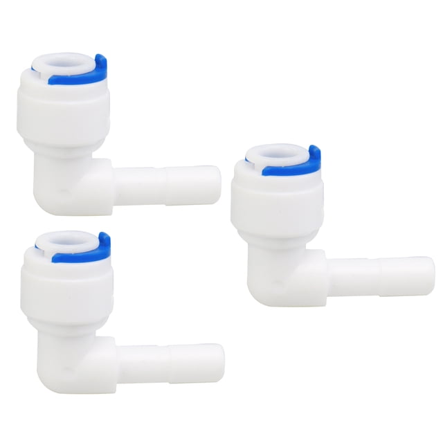 Conectores de tubo de purificador de agua de conexión rápida de 3/8 pulgadas OD para sistema de ósmosis inversa 3 piezas