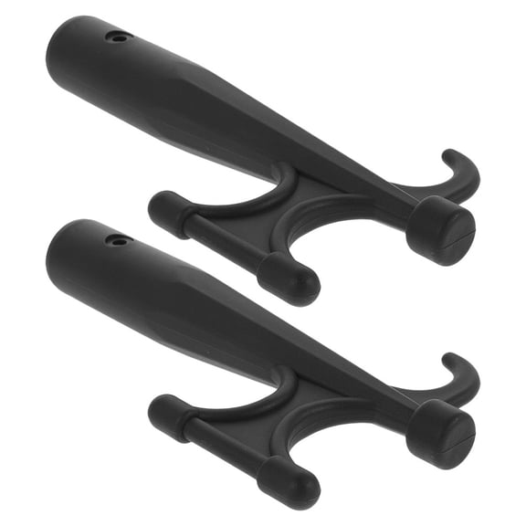 OUNONA 2 Pack Boat Hook Double-Headed Ship Replacement Spring Accessories for Lifeboat, Black