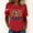 Red, variant on LEKWK 50Th Anniversary Shirt USA Patriotic Eagled-Graphic Short Sleeve Crewneck Tops Vintage 250Th Anniversary Wreath Print Tees Lightweight Casual Shirts for Holiday Parade Black L