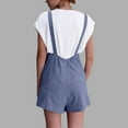 thumbnail image 6 of Viikei Womens Shorts Under $10 Women's Cotton Pocket Retractable Shoulder Strap Short Strap Jumpsuit, 6 of 6