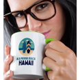 thumbnail image 2 of 3drose, Ala Moana Beach Hawaii Travel Prints Remembrance Gift, 11oz Two-tone Green Mug, 2 of 6