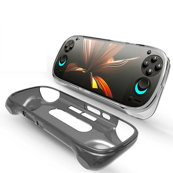 Ergonomic Hand Grip Cover Case for Retroid Pocket 5, Protective Cover TPU Cooling Shell Stand Holder Modified Grip Enhance Hand Feel Sleeve Case for RP5 Game Console Accessories