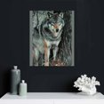 thumbnail image 5 of Nawypu  Wall Art Painting Watchful Wolf Eyes in The Wild Prints On Canvas The Picture Animal Pictures Oil for Home Modern Decoration Print Décor, 5 of 5