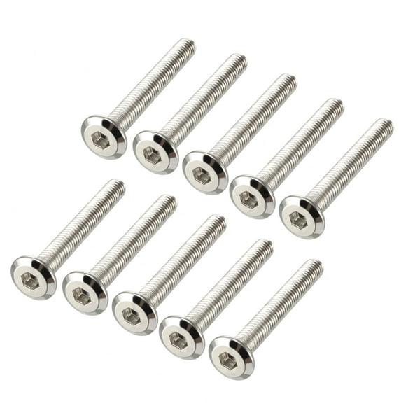 M6x40mm Hexagonale Tête Vis Meubles Boulons Fixation Acier au Carbone 10pcs