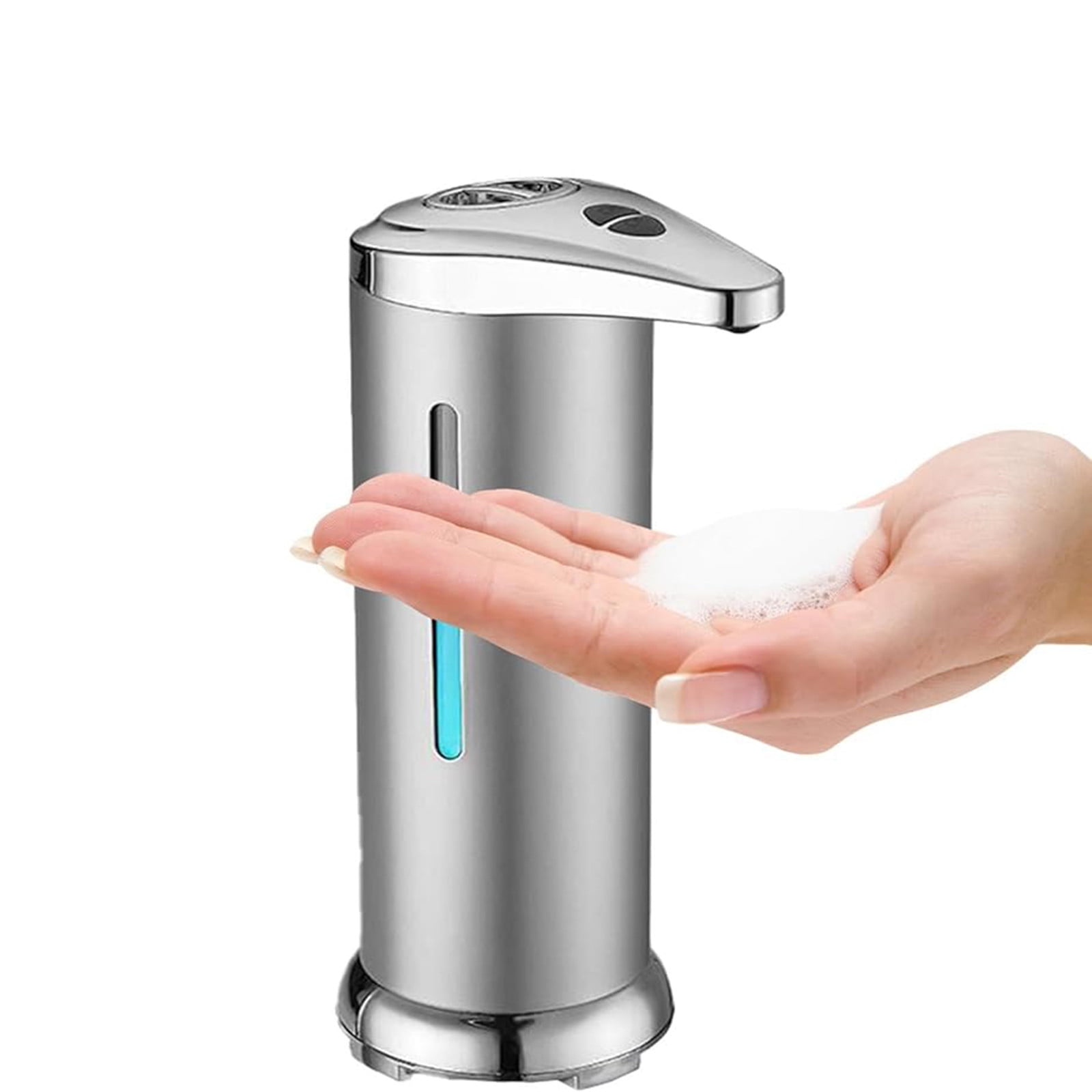 Automatic Soap Dispenser, Stainless Steel Handfree Touchless, Easy to Use, Battery Operated Touchless, Sensor Dispenser for Bathroom Kitchen Hand Lotion