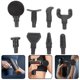 thumbnail image 4 of 1set Fitness Massager Head Creative Massage Adaptador Fascia Massager Head Black, 4 of 7