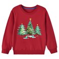 thumbnail image 4 of Posijego Vêtements de Noël pour Enfants Garçons Filles Chandail à Manches Longues Col Rond Chandail en Coton, 4 of 4