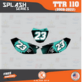 thumbnail image 3 of Kalair GFX Graphics Kit for Yamaha TTR110 (2008-2023) Splash Series, 3 of 5