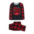 thumbnail image 2 of Automne Hiver Joyeux Noël Pyjamas Maman et Moi Imprimé Pyjamas Femmes Coton Bio avant Noël Pyjamas, 2 of 8