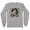 Grey, variant on Bicycle Ghost Long Sleeve Shirt Unisex Large White