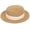 Khaki, variant on Straw Beach Sun Hat Pork-Pie Boater-Hat for Women Men - Summer Wide Brim Uv-Rays Panama Hat