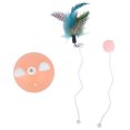 thumbnail image 1 of FYBTO Pet Cat Teaser Ball Automatic Spinning Tumbler with Colorful Light Interactive Toy(Nude Color)-090401, 1 of 5