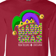 thumbnail image 4 of Inktastic Mardi Gras New Orleans Louisiana Jester Hat Long Sleeve T-Shirt, 4 of 5