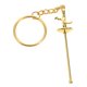 thumbnail image 1 of unbranded Llavero De Metal Dorado Con De Para Colgar En Bolsas Y Usar En Fiestas, 1 of 8