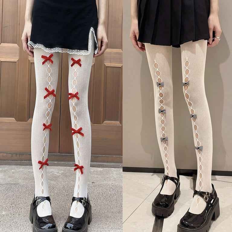 Women Socks Lolita White Mesh Stockings Kawaii Cosplay Anime Pantyhose Girl  Fishnet Sheer Tights Y2k Harajuku Long Lace Hosiery From Zhoujunwei, $11.41