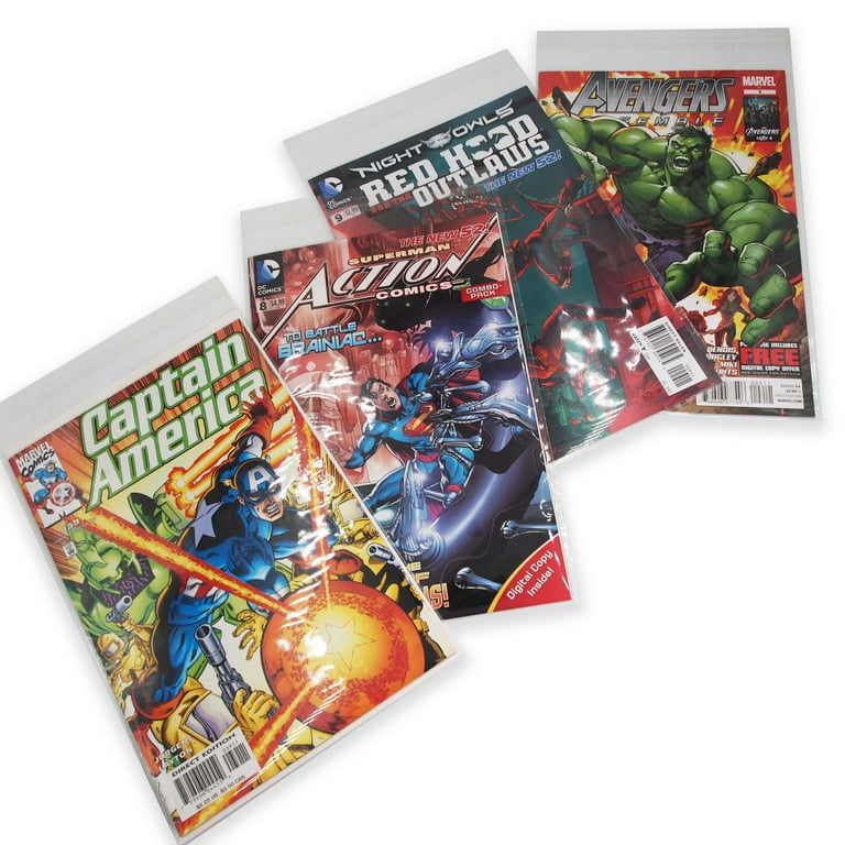 100 Current Comic Bags Polyethylene and Comic Backing Boards