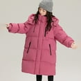 thumbnail image 5 of Mercatoo Winter Long Puffer Jacket for Girls Heavyweight Warm Thick Fleece Lined Outerwear Casual Cozy Puffy Hooded Outdoor Coat, 5 of 9