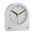 thumbnail image 3 of Braun Classic Analogue Alarm Clock with Snooze and Continuous Backlight, Quiet Quartz Movement, Crescendo Beep Alarm in White, model BC22W., 3 of 7