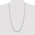 thumbnail image 4 of Diamond2Deal 925 Sterling Silver 2.5 mm Solid Rope Chain Necklace for Women 30", 4 of 6