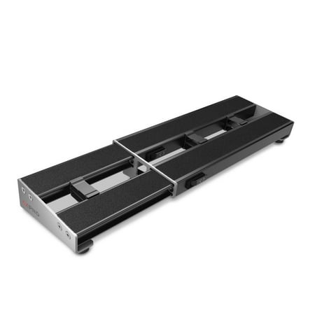 UPC: 0019954338428 | D Addario PW-XPNDPB-01 XPND Pedalboard Telescopically Expanding 2-Rail System Small Black