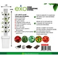 thumbnail image 3 of Exo Hydroponics 5 Tier Vertical Garden Planter Tower, Vertical gardening Indoor/outdoor, 20 Stacking Garden Pots, Includes Irrigation Tubing & Water Pump, 100% Money Back Guarantee, 3 of 11