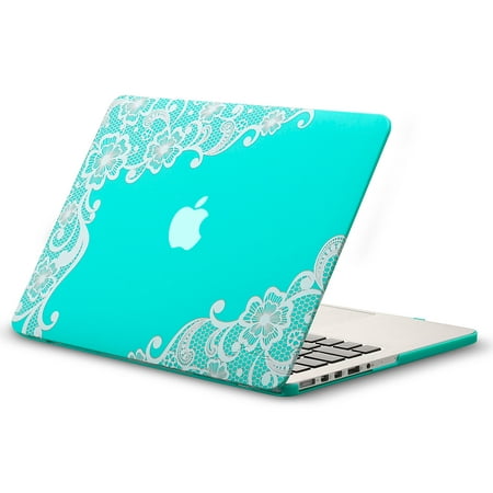Kuzy - Lace Rubberized Hard Case for Older MacBook Pro 15.4