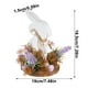 thumbnail image 3 of Adornos de Pascua de Madera: Conejos, Huevos de Pascua, Estilo Floral, Decoración Bucólica para El Hogar, Decoración de Escritorio., 3 of 6