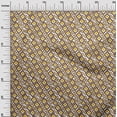 thumbnail image 2 of oneOone Silk Tabby Fabric Diamond Flame Stitch Print Fabric BTY 42 Inch Wide, 2 of 4
