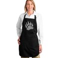 thumbnail image 1 of LA Pop Art Full Length Word Art Apron - Types of Bears, 1 of 2