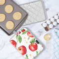 thumbnail image 5 of Yayeee Pot Holders Kitchen Heat Resistant with Pocket 7"x9.8" Cotton Oven Cooking Hot Pads, White Apple Pattern, 5 of 7