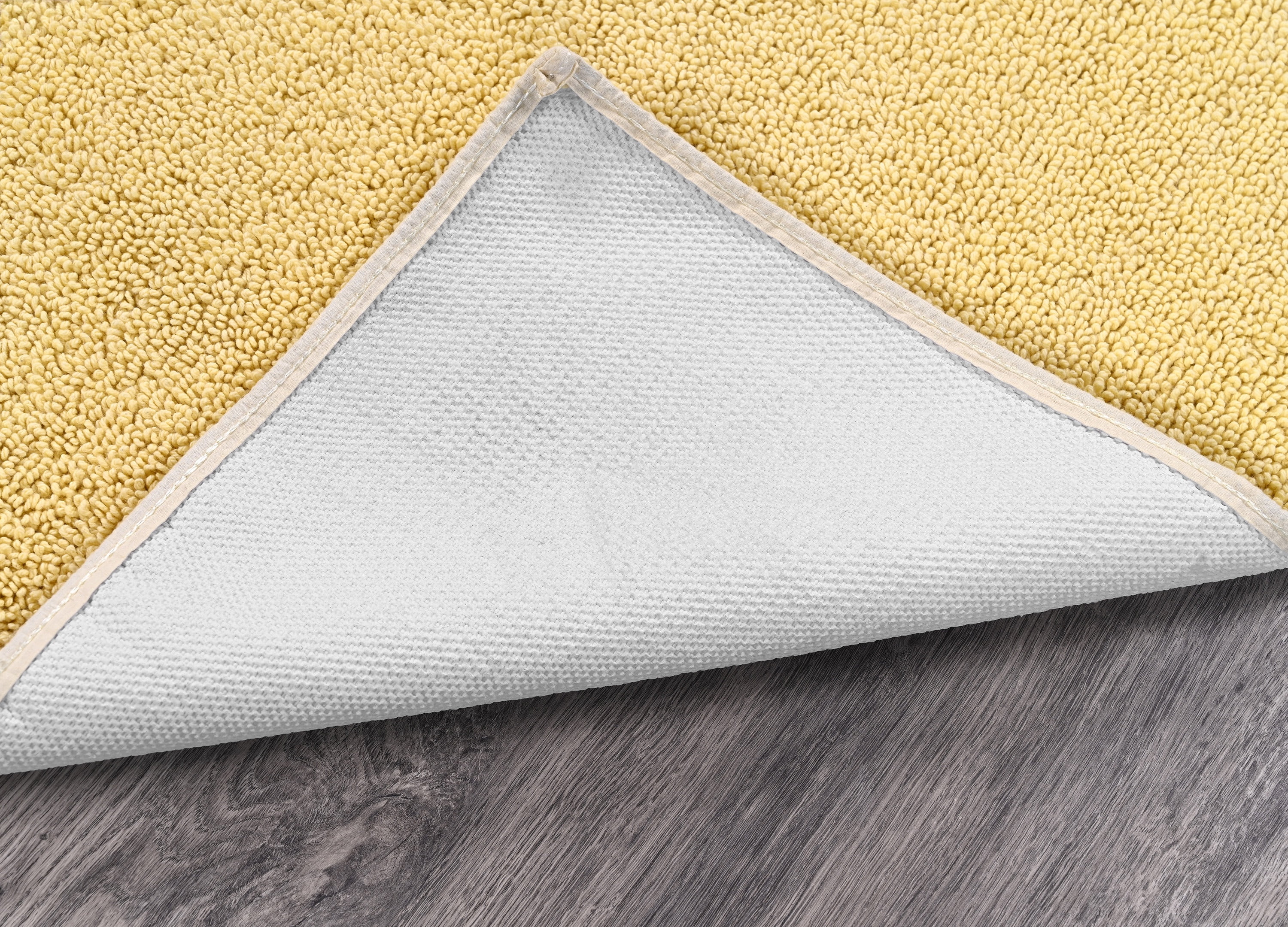 Garland Rug Classic Cotton Washable Bath Rug Set, 2 Piece Set (17"x24" Bath Rug, & 21"x34" Bath Rug) Soft Yellow