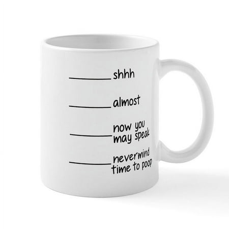 

CafePress - Time To Poop Mugs - 11 oz Ceramic Mug - Novelty Coffee Tea Cup