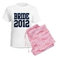 thumbnail image 6 of CafePress - Bride 2012 Women's Light Pajamas - Women's Short Sleeve Print T-Shirt and Pants Light Cotton Pajama Set, 6 of 7