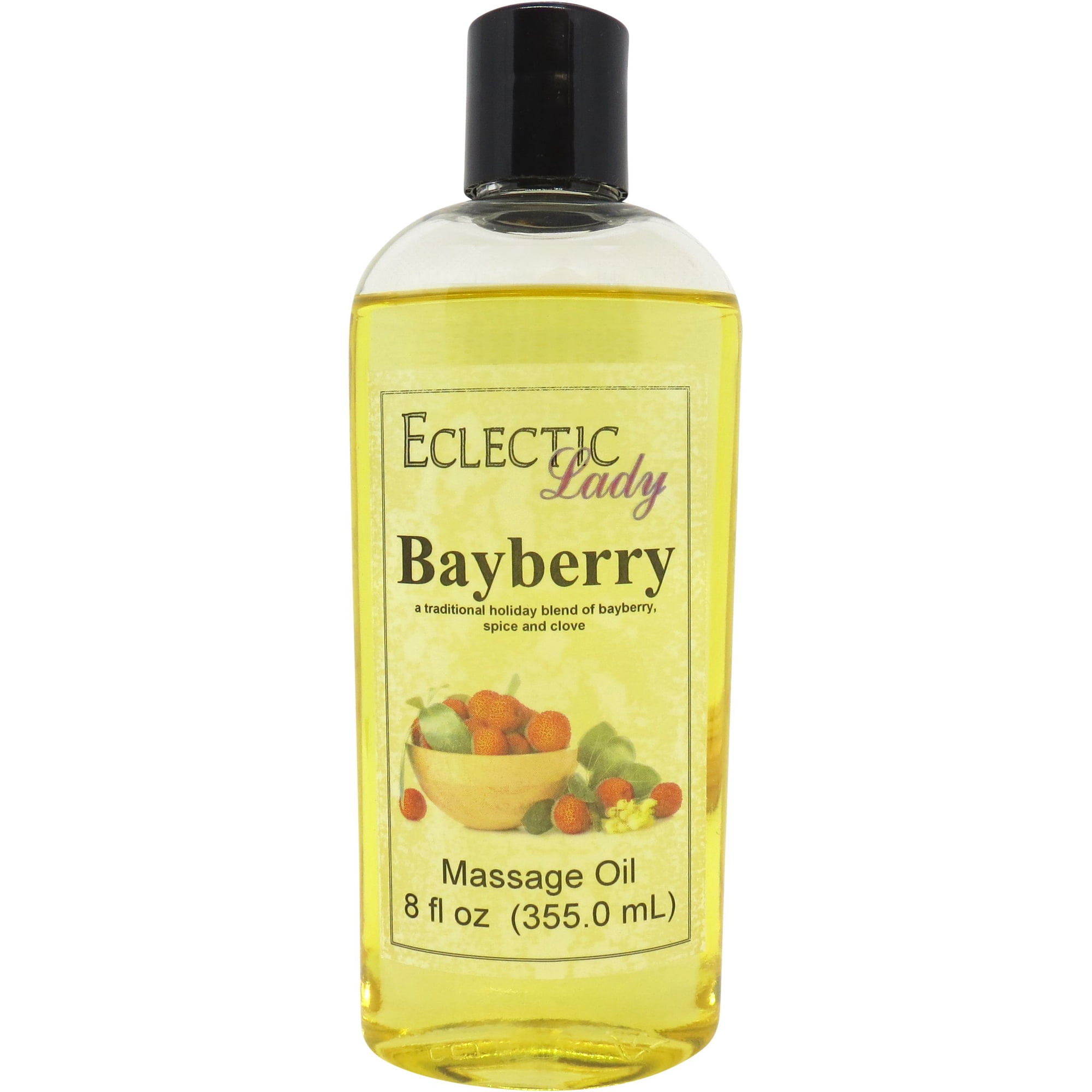 Bayberry Massage Oil by Eclectic Lady, 8 oz, Sweet Almond Oil and Jojoba Oil