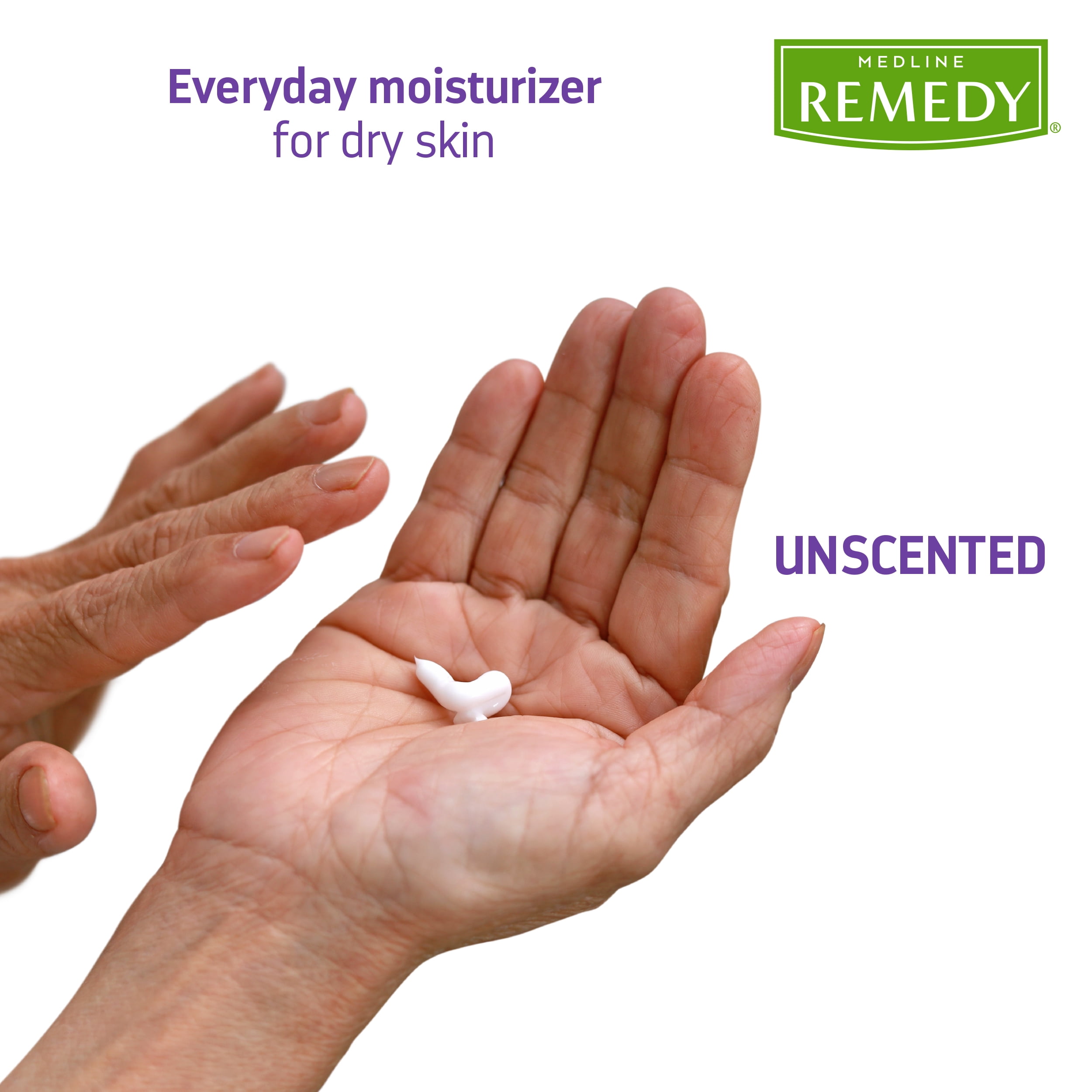 Medline Remedy Essentials Moisturizing Body Lotion Unscented (4 oz Bottle) 60 Count, Hydrating, Non-Greasy, For Dry Skin