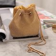 thumbnail image 1 of Bolsa Bolso de hombro tipo cubo con diamantes de imitación, bolso de mano de noche para mujer con diamantes brillantes (dorado) Tmvgtek Para estrenar, 1 of 9