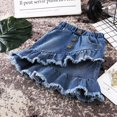 thumbnail image 2 of Bébés Filles Bébé Bleu Denim Mini Jupe Courte Robe Jean Jupe Vêtements, 2 of 4