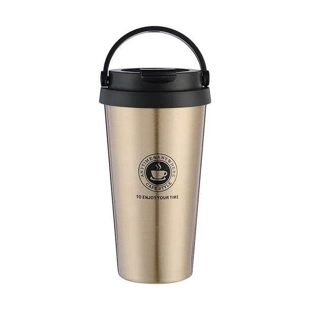 Taza de viaje Inteprter de Acero inoxidable 500ml Doble pared con tapa hermética