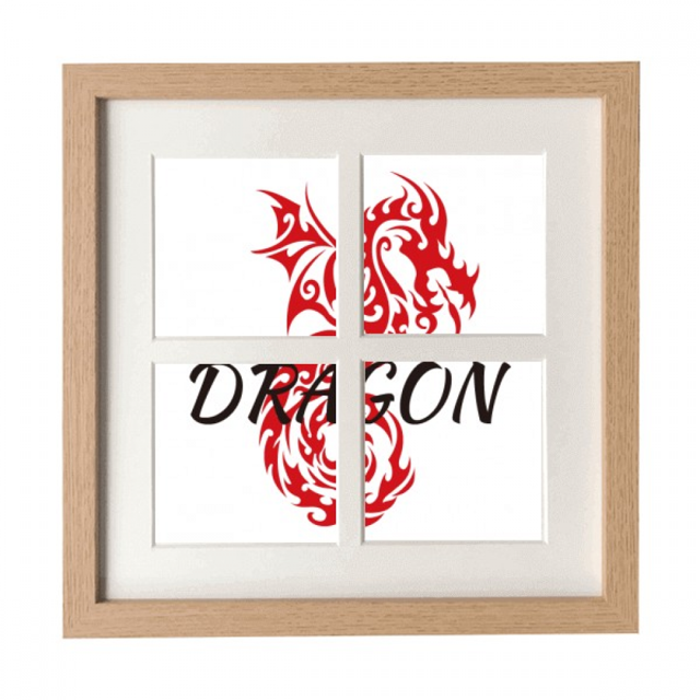 Animal Wings Myth Oriental Dragon Western Dragon Frame Wall Tabletop Display 4 Openings Picture