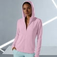 thumbnail image 2 of SROBPTY Womens Fall Winter Jacket Solid Hooded Nylon Cool Breathable Sun Protection Zip Up Outerwear, 2 of 5