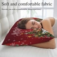 thumbnail image 5 of Red Christmas Pillow Covers, Linen Long Throw Pillow Case, Snowman Xmas Tree Gifts Snowflake Elk Holiday Pillow Protector Decorative Cushion Cover for Living Room/Bedroom 20" x 26", 5 of 8