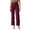 Red, variant on Ediodpoh Summer Women High Waist Wide Leg Pleated Front Dress Womens Pants Elastic Waist Work Casual Long Trousers Green S