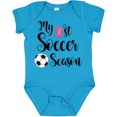 thumbnail image 3 of Inktastic My 1st Soccer Season Girls Baby Bodysuit, 3 of 5