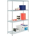 thumbnail image 2 of Nexel Medium Duty Wire Shelving Unit, Zinc Chromate, 36"W x 18"D x 74"H, 2 of 6