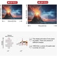 thumbnail image 3 of FREEAMG Volcanic Eruption 500 Piece Jigsaw Puzzle, Wall Artwork Puzzle Games for Adults Teens 20.5" L X 14.9" W, 3 of 7